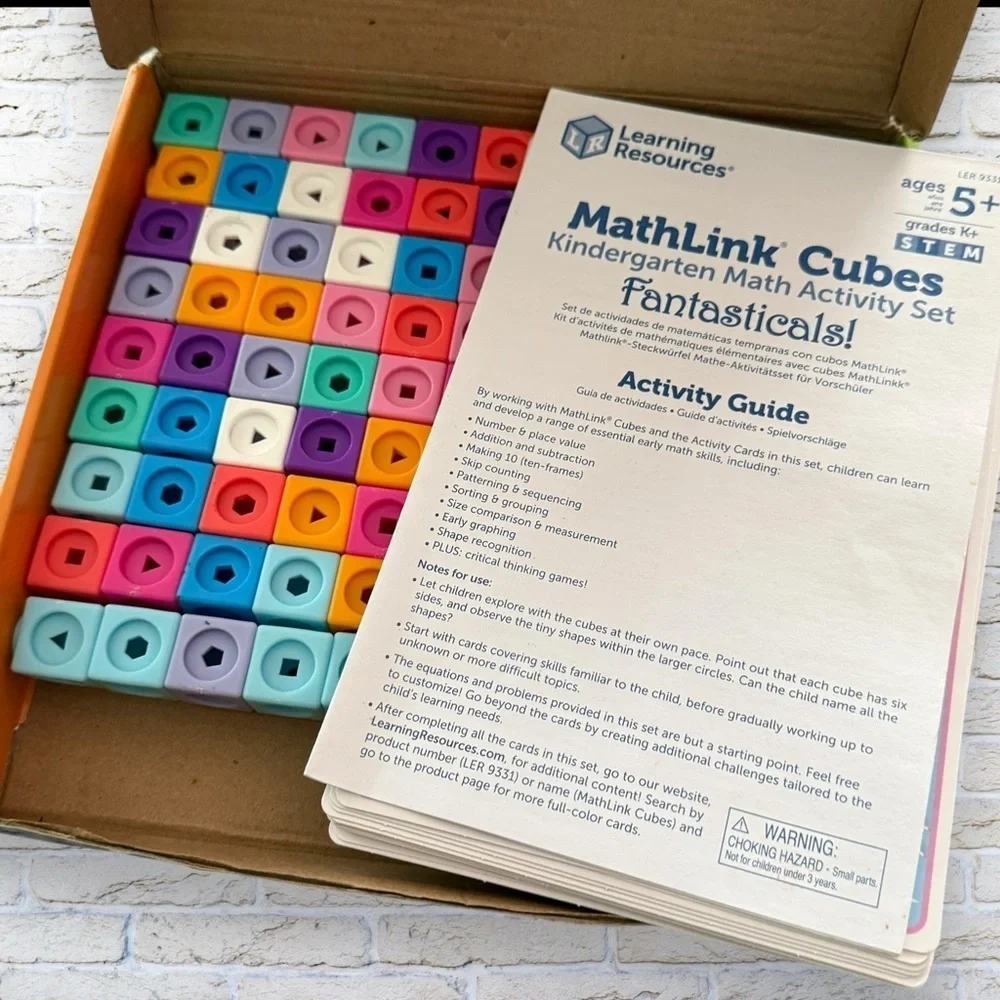 MathLink Cubes Kindergarten Math Activity Set - Fantasticals